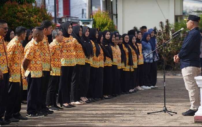 Bupati Alex Pimpin Langsung Apel di Dinas Pendidikan: Tegaskan Penguatan SDM