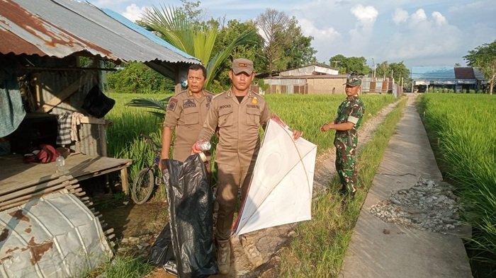 Demi Keselamatan Masyarakat, Satpol PP Pontianak Razia Layangan