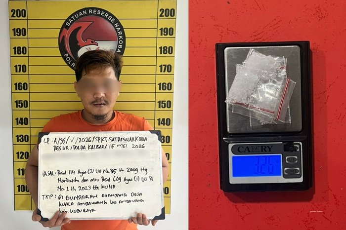 Drama Buang Barang Bukti Berujung Gagal Total, Pengedar Sabu Tak Berkutik Ditangkap