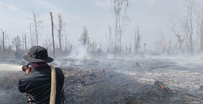 Kubu Raya Membara, 20 Hektare Lahan Gambut Terbakar