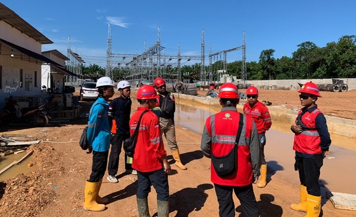 PLN UIP KLB Perkuat Budaya K3 Melalui Safety Patrol di Pembangunan GI 150 kV Ambawang