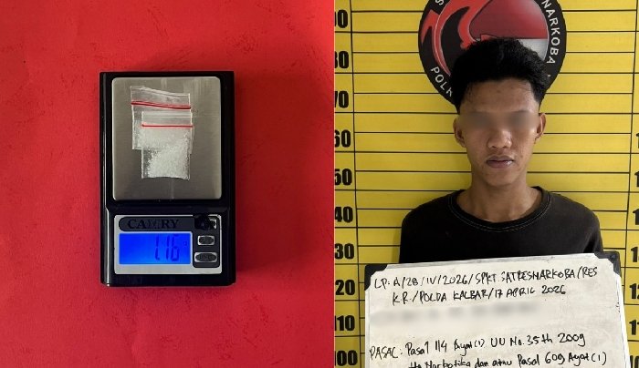 Polisi Ringkus Pengedar Sabu di Sungai Kakap