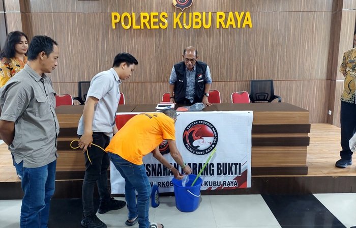Polres Kubu Raya Musnahkan Barang Bukti Sabu Pengungkapan Tahun 2026