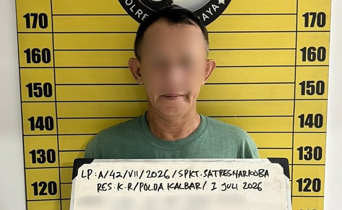 Polres Kubu Raya Tangkap Pedagang Sayur Nyambi Edarkan Sabu