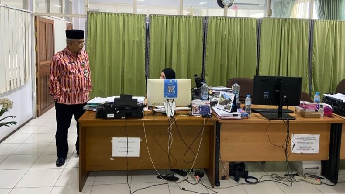 Sekda Amirullah Sidak Penerapan WFH di Lingkungan Pemkot Pontianak