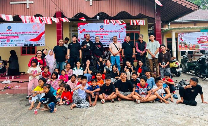 Semangat Kemerdekaan Menyentuh Panti Asuhan, P2MI Kalbar Berbagi Kebahagiaan di HUT ke-81 RI
