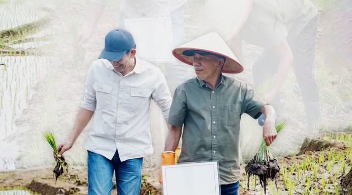 Wabub Jamhuri Ikut Tanam Padi Tanam Padi Bersama Petani Sungai Girian