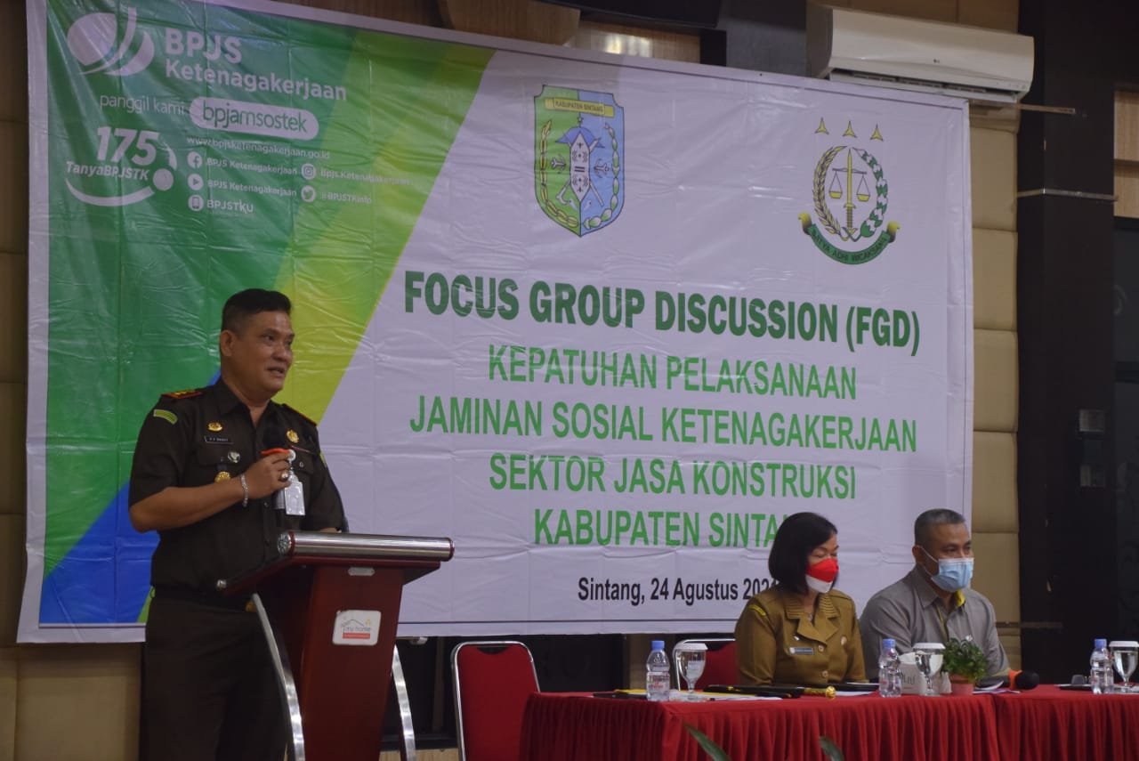 Sekda Buka FGD Kepatuhan Pelaksanaan Jamsostek Sektor Jasa Konstruksi