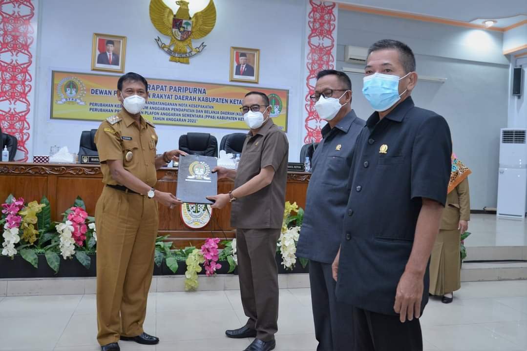 Pemkab dan DPRD Ketapang Sepakati KUA PPAS APBD Perubahan Tahun 2021