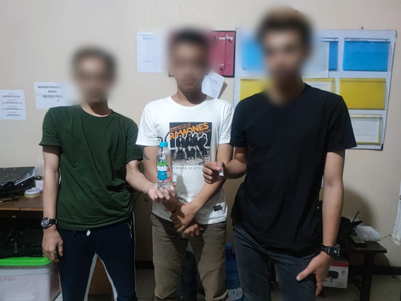 Asyik Pesta Sabu, Tiga Pemuda Asal Kubu Raya Diamankan Tim PRC Dit Samapta Polda Kalbar