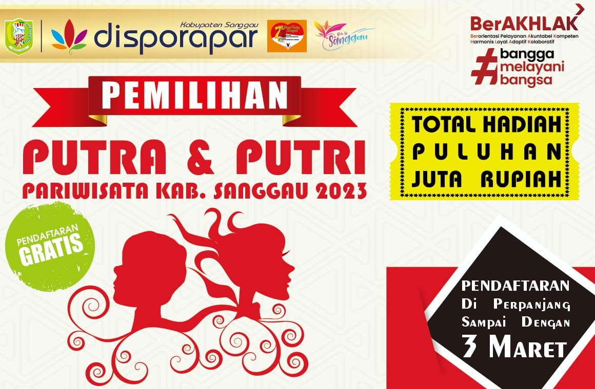 Disporapar Sanggau Gelar Pemilihan Putra-Putri Pariwisata 2023