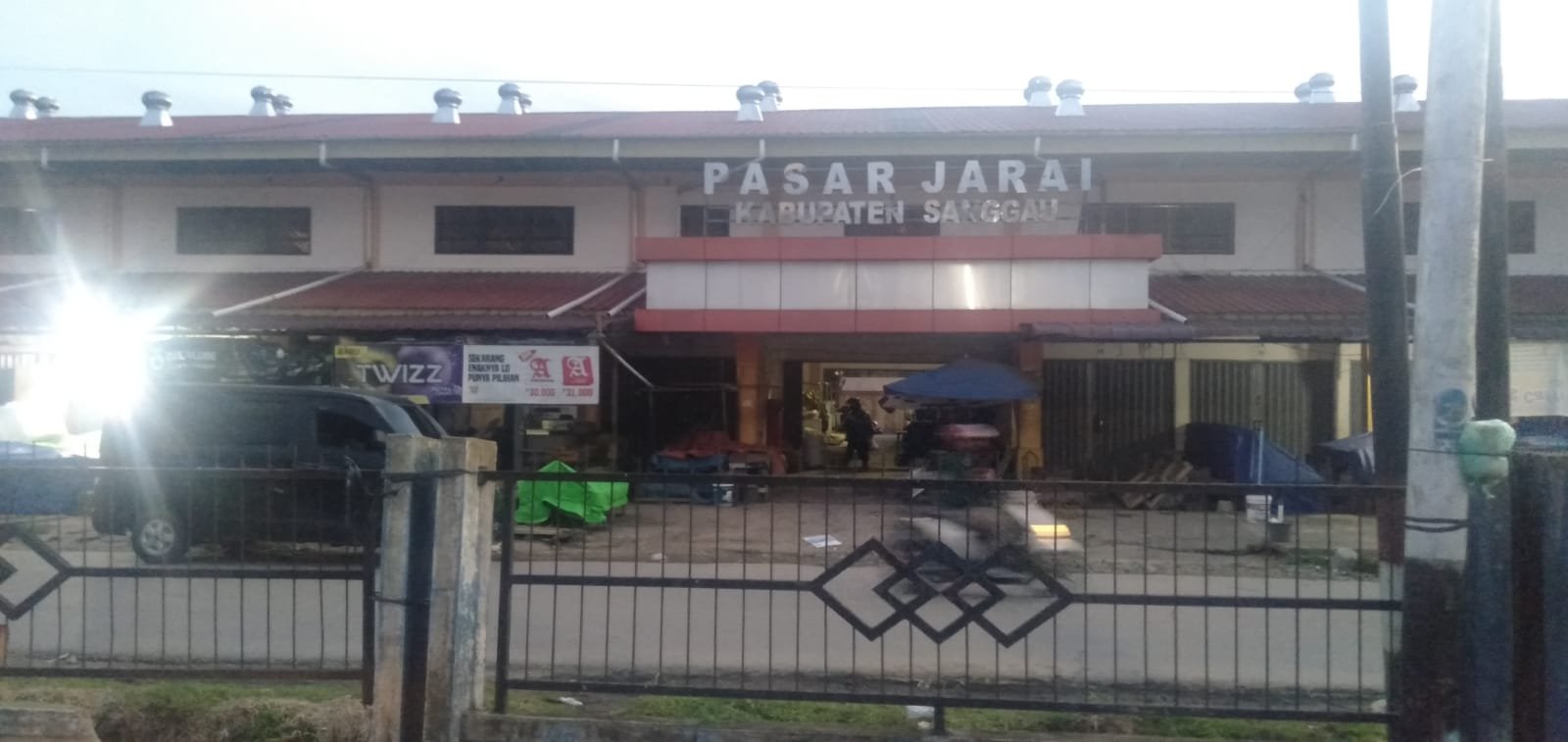 Kios-kios di Pasar Jarai Kota Sanggau Segera Dipindahkan ke Dalam