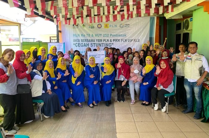Semarakan HLN ke-78 dan Hari Jadi Kota Pontianak ke-252, PLN Berikan Bantuan Program Cegah Stunting di Puskesmas Kampung Dalam