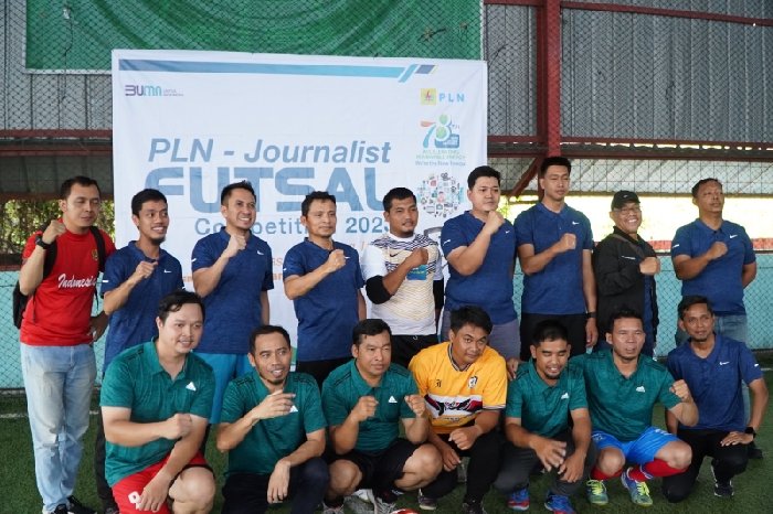 Kick-off Kompetisi Futsal PLN-Jurnalis 2023 Dimulai, 60 Orang Siap Berlaga