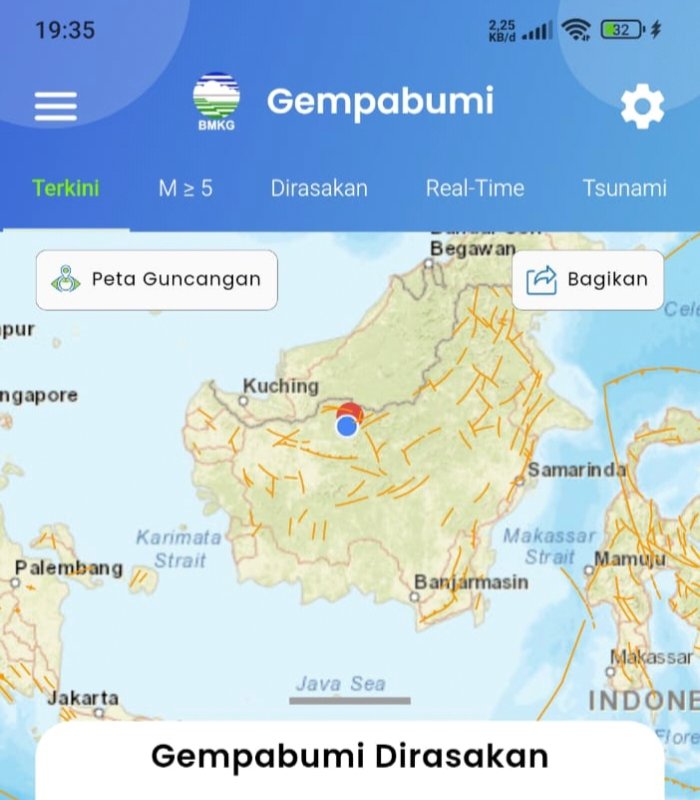 Warga Putussibau Heboh, Rasakan Guncangan Gempa