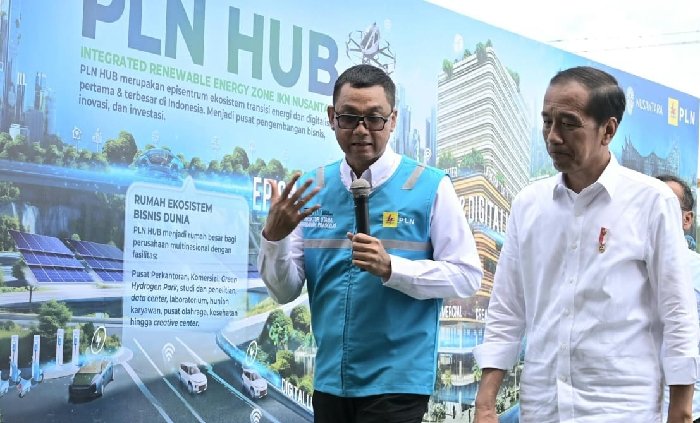 Presiden Jokowi Tandai Pembangunan PLN Hub, Pusat Ekosistem Transisi Energi dan Layanan Digital di Jantung IKN