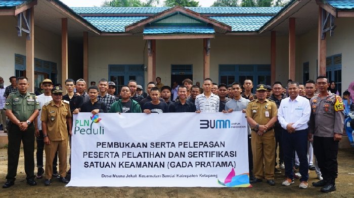 Sikapi Kebutuhan Satpam yang Meningkat, PLN Memberikan Program Diksar Gada Pratama untuk Pemuda di Desa Muara Jekak