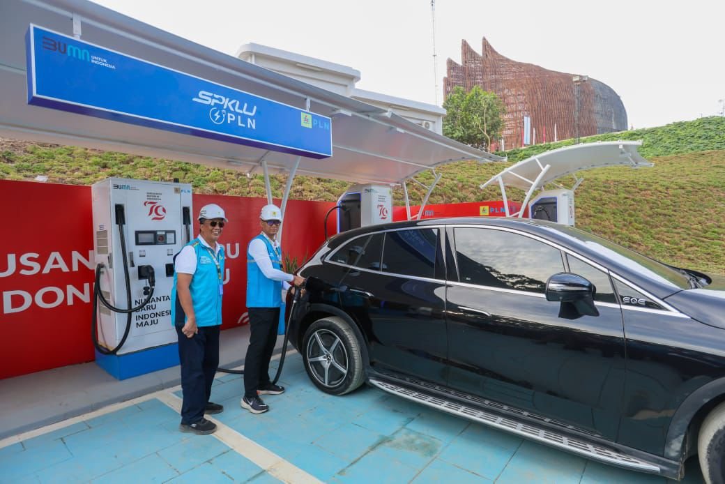 18 SPKLU PLN Layani 340 Transaksi Pengisian Mobil Listrik Selama Gelaran HUT RI di IKN