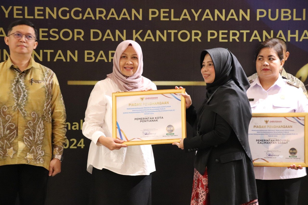 Kepatuhan Pelayanan Publik Pontianak Tempati Urutan ke-27 se-Indonesia