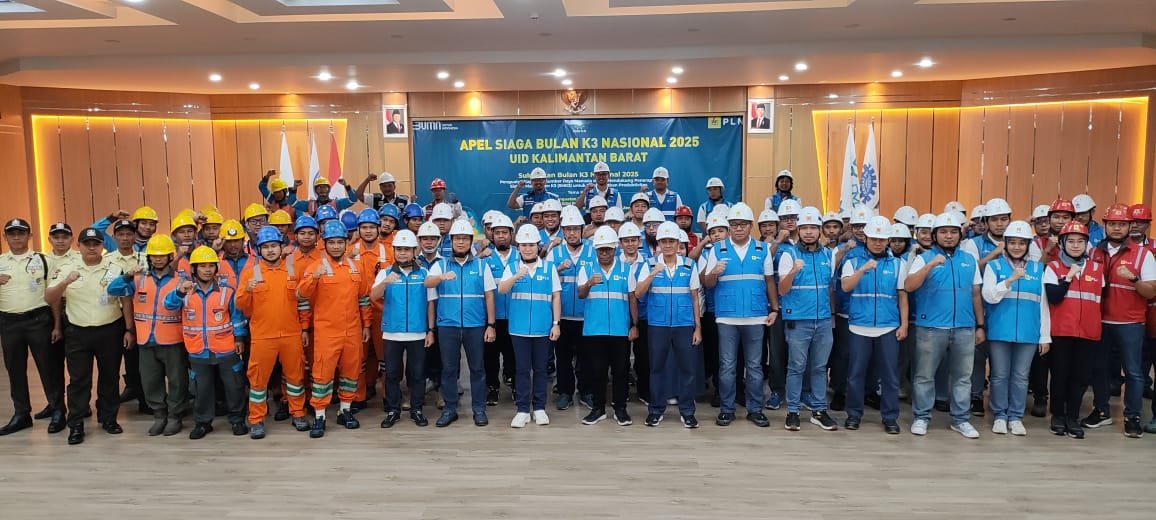 Wujudkan Zero Harm Zero Loss: PLN Group se Kalbar Perkuat Budaya K3 di Apel Bulan K3 Nasional 2025