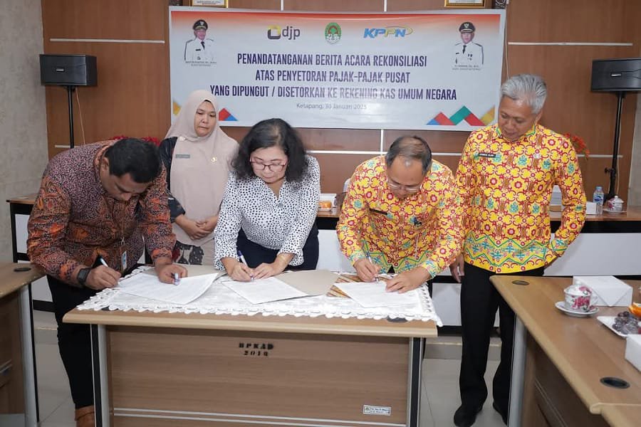 Pemkab Ketapang dan KKU Teken Berita Acara Rekonsiliasi Pajak Pusat Semester II 2024