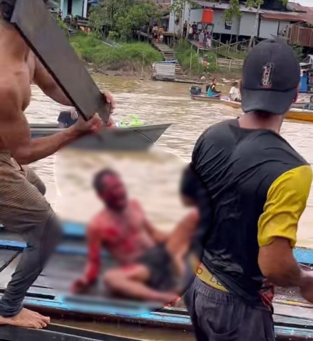 Terduga Pelaku Pembunuhan di Bunut Hulu Kritis Diamuk Massa