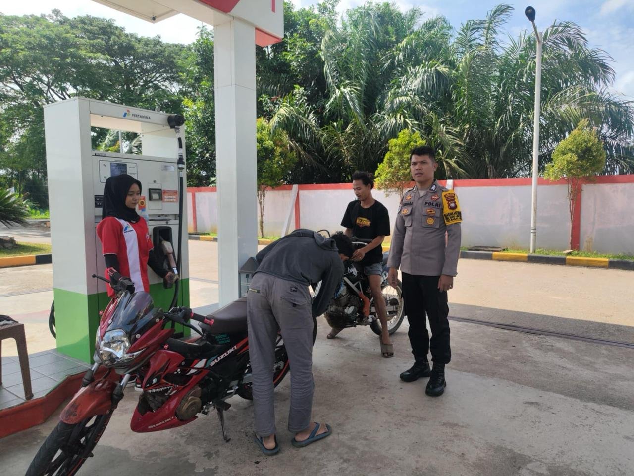 Polisi Pantau SPBU di Kubu Raya, Tegaskan BBM Subsidi Harus Sesuai Aturan