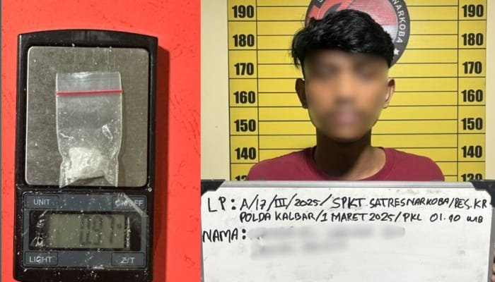 Tim Labubu Polres Kubu Raya Tangkap Pengedar Sabu di Sungai Kakap