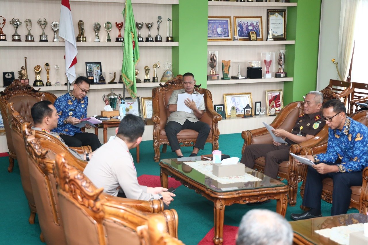 Pemkot Pontianak Gelar Rakor Arus Mudik bersama Forkopimda