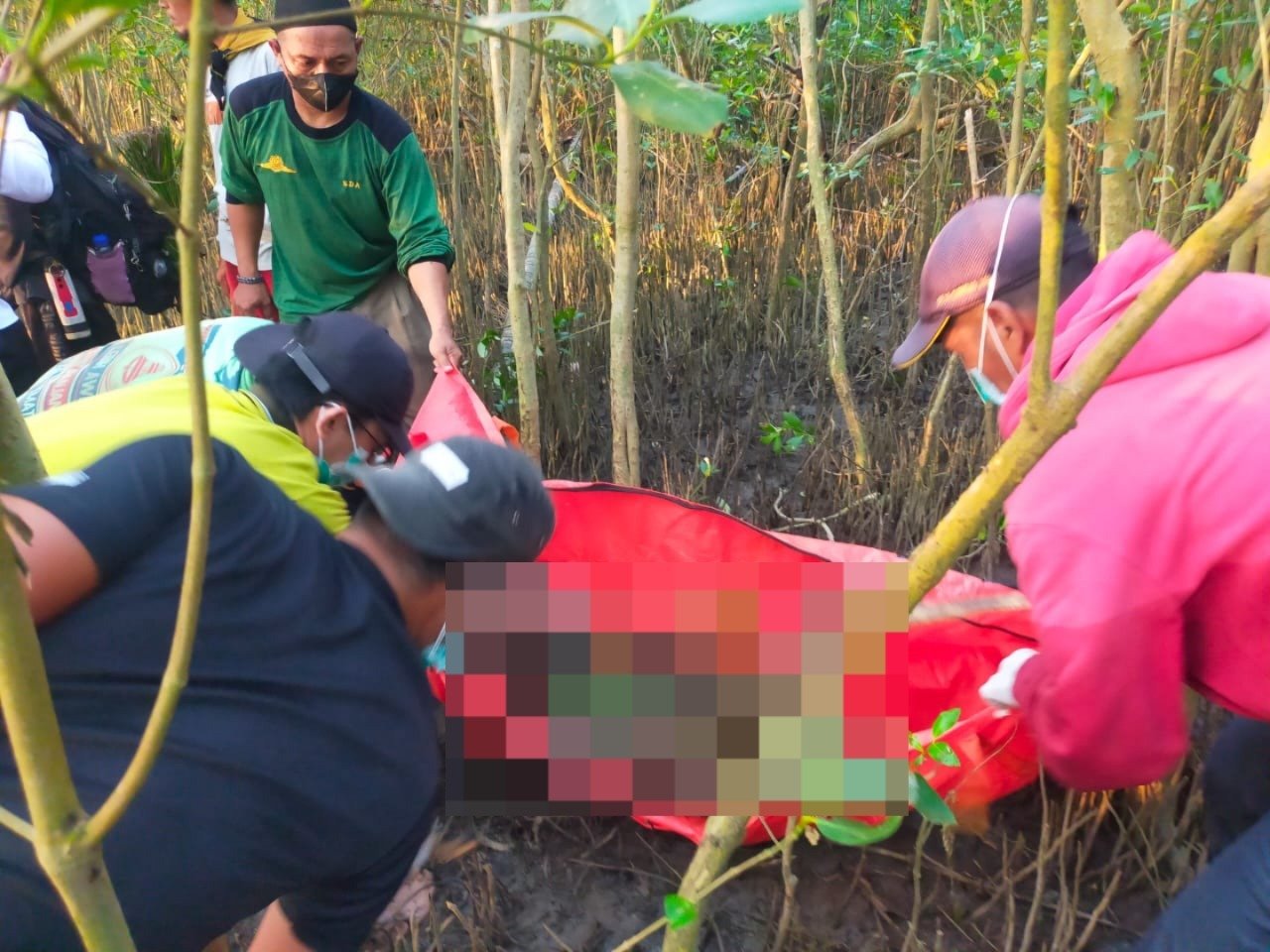 Jasad Zwagery Ditemukan di Tepi Pantai Desa Sungai Jawi