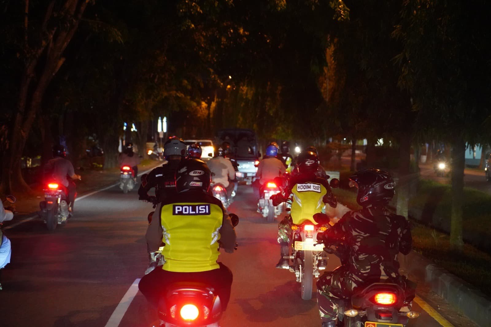 Cegah Aksi Premanisme di Kubu Raya, Polisi dan TNI Gelar Patroli Skala Besar