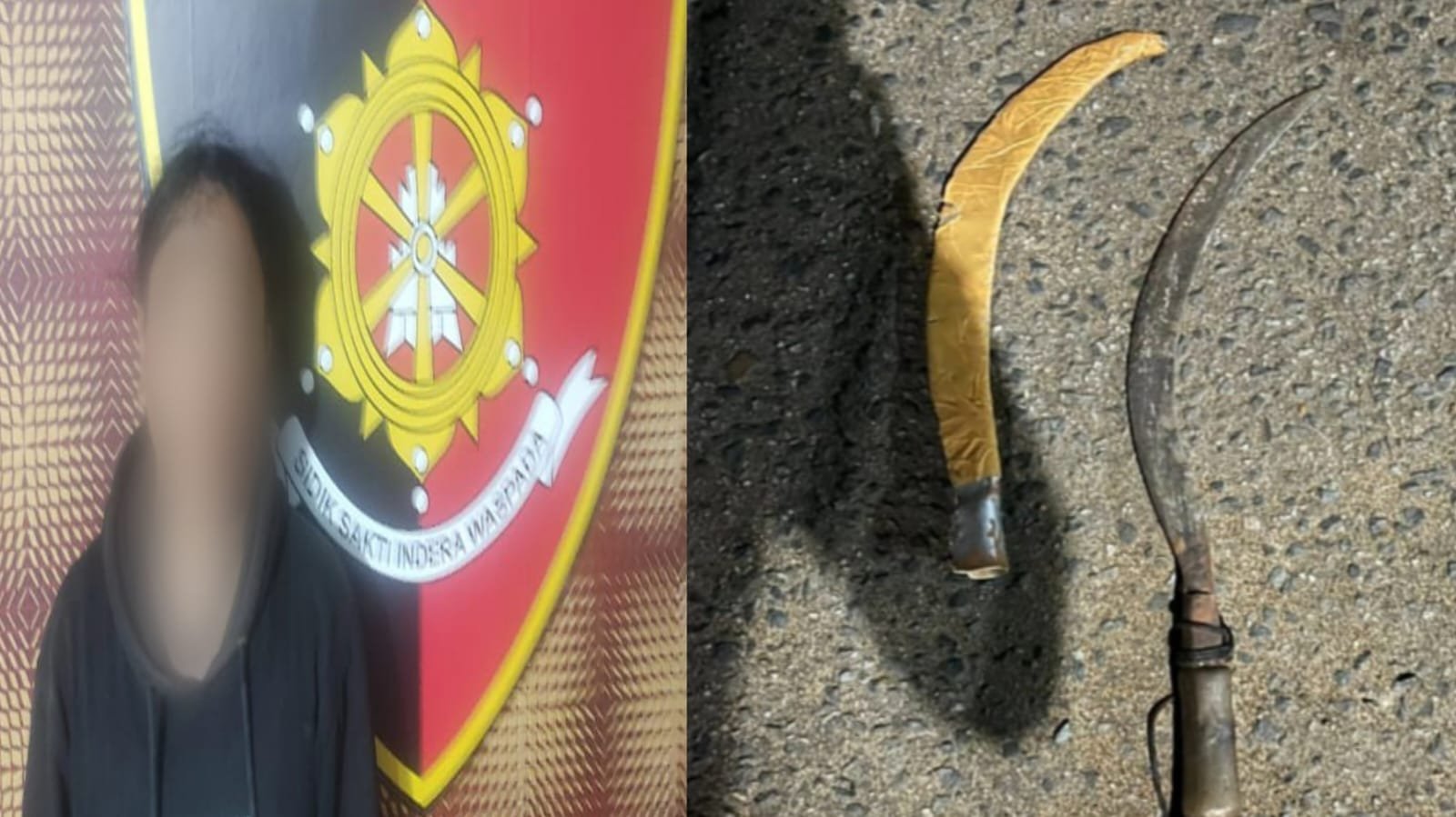 Bawa Celurit Tengah Malam, Tukang Parkir Dicokok Polisi di Gang Ambotin Pontianak