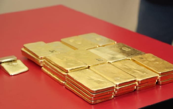 47 Keping Emas Ilegal Tangkapan Polresta Pontianak Ada Bertuliskan "Simba"