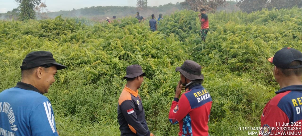 Karhutla Rasau Jaya Meluas, Tim Gabungan TNI-Polri dan Manggala Agni Dikerahkan Padamkan Api