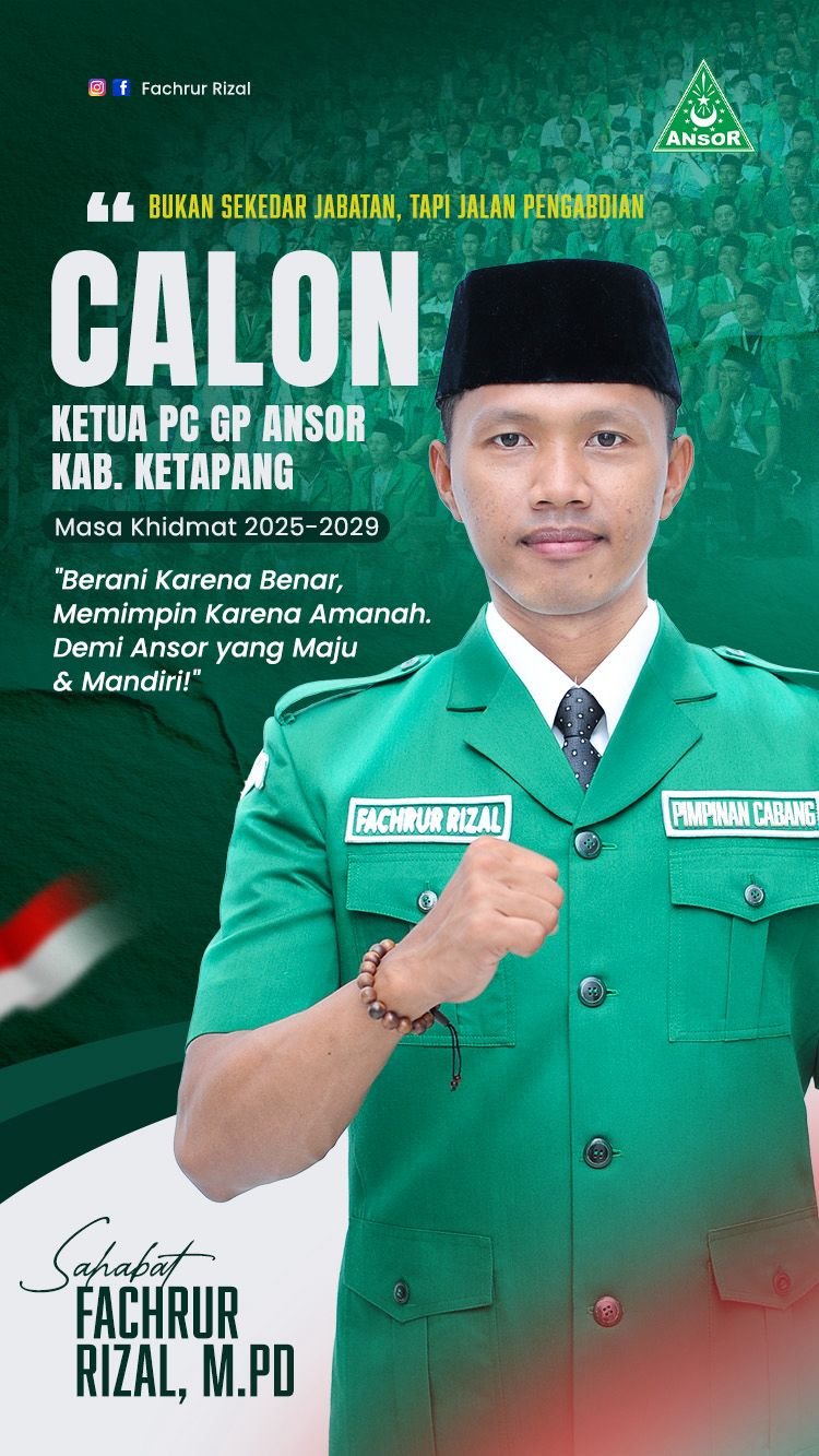 Figur Muda Potensial, Fachrul Rizal Ramaikan Bursa Calon Ketua GP Ansor Ketapang