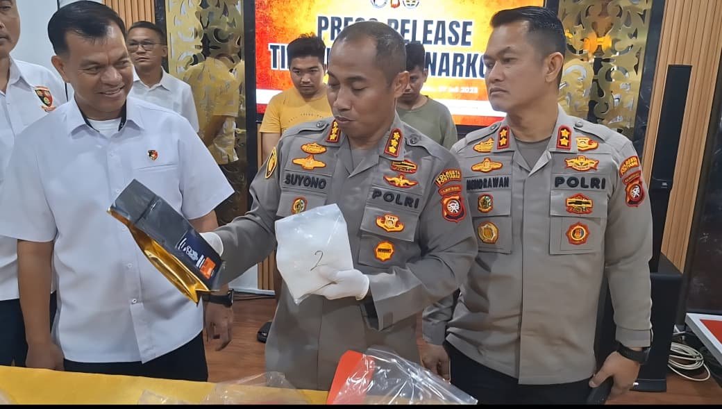 Polresta Pontianak Gagalkan Peredaran Sabu Seberat 3 Kilogram Jaringan Antar Provinsi