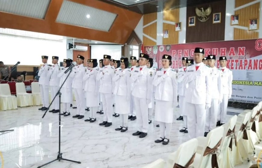 30 Anggota Paskibraka Ketapang Resmi Dikukuhkan, Siap Kibarkan Sang Saka di HUT RI ke-80