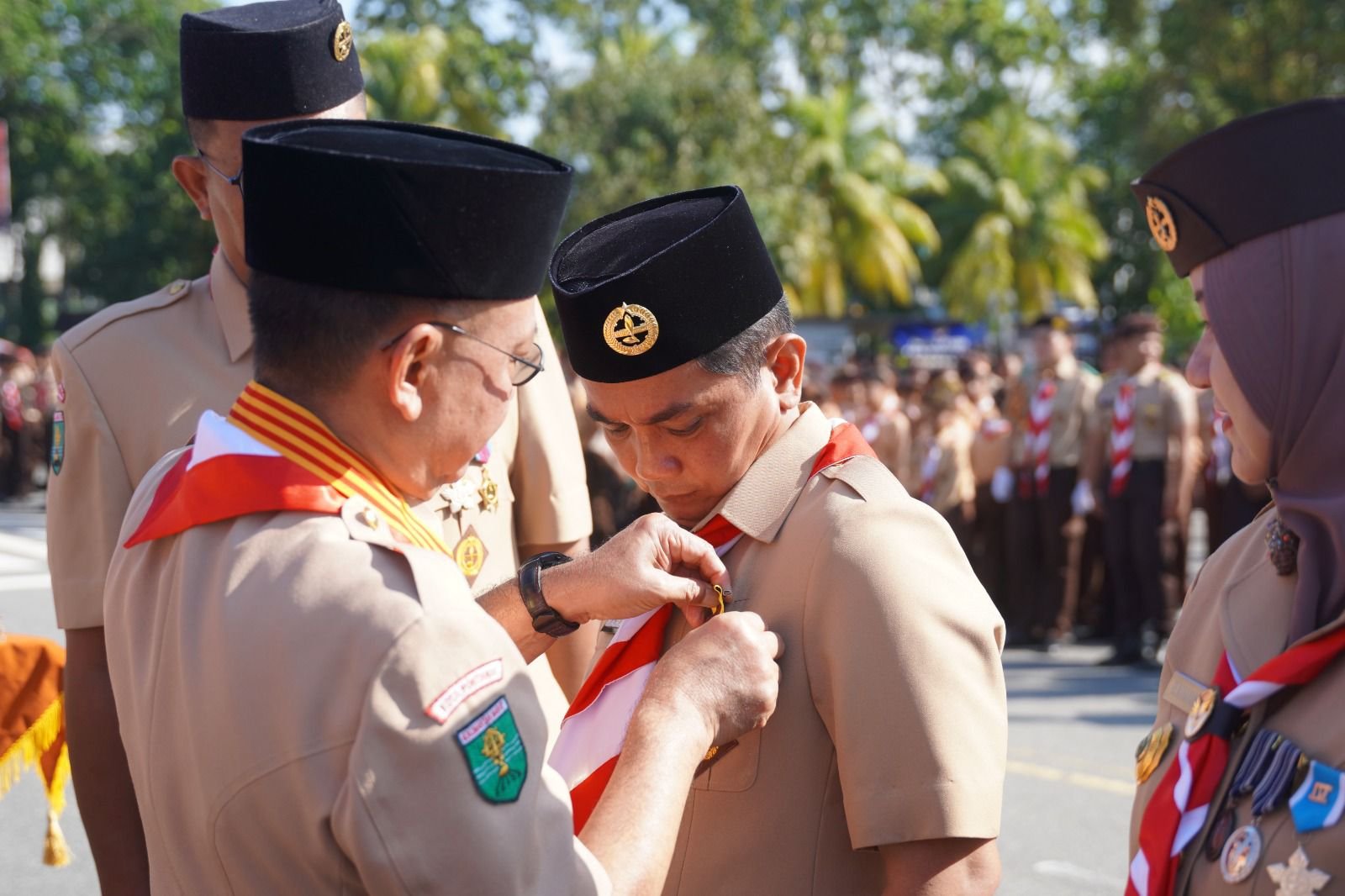 Edi Kamtono Pimpin Peringatan Hari Pramuka ke-64, Ajak Anggota Perkuat Karakter Bangsa