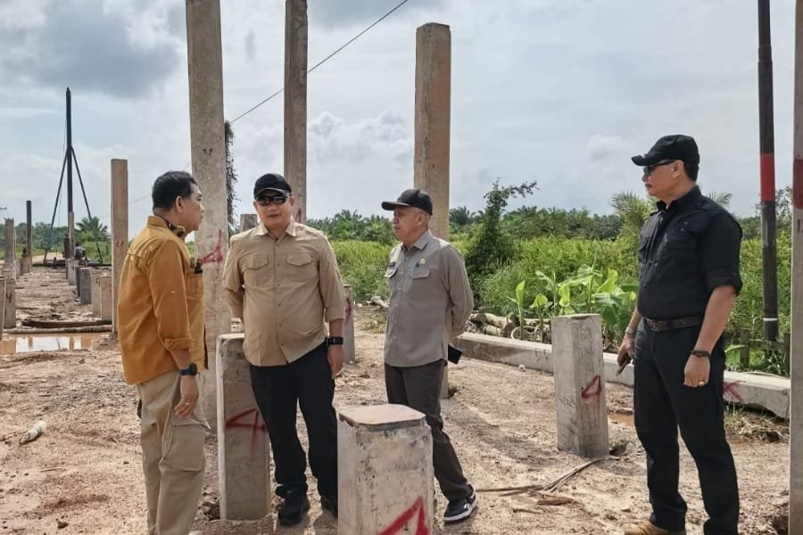 Bupati Ketapang Tinjau Progres Pembangunan Ruas Jalan Pelang - Kepuluk