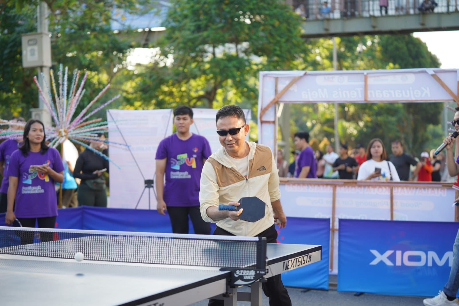 Aksi Spontan Edi Kamtono Kalahkan Lawannya di "Road to Pingpong" CFD