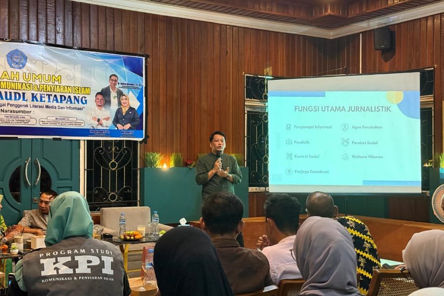 Ketua AJK Jadi Pemateri di Kuliah Umum Prodi KPI STAI Al-Haudl Ketapang