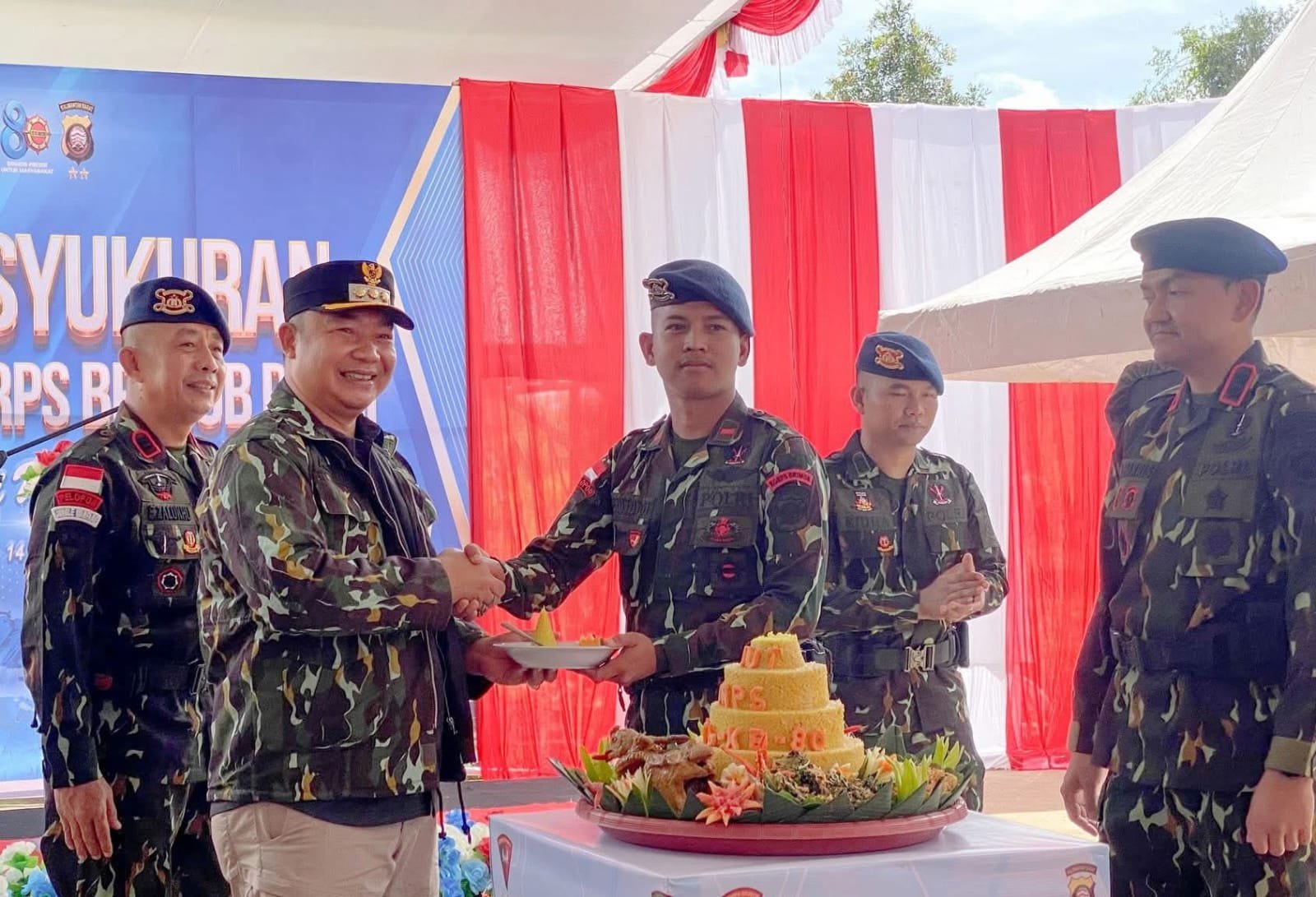 Bupati Ketapang Hadiri Syukuran HUT ke-80 Brimob, Ajak Perkuat Profesionalisme