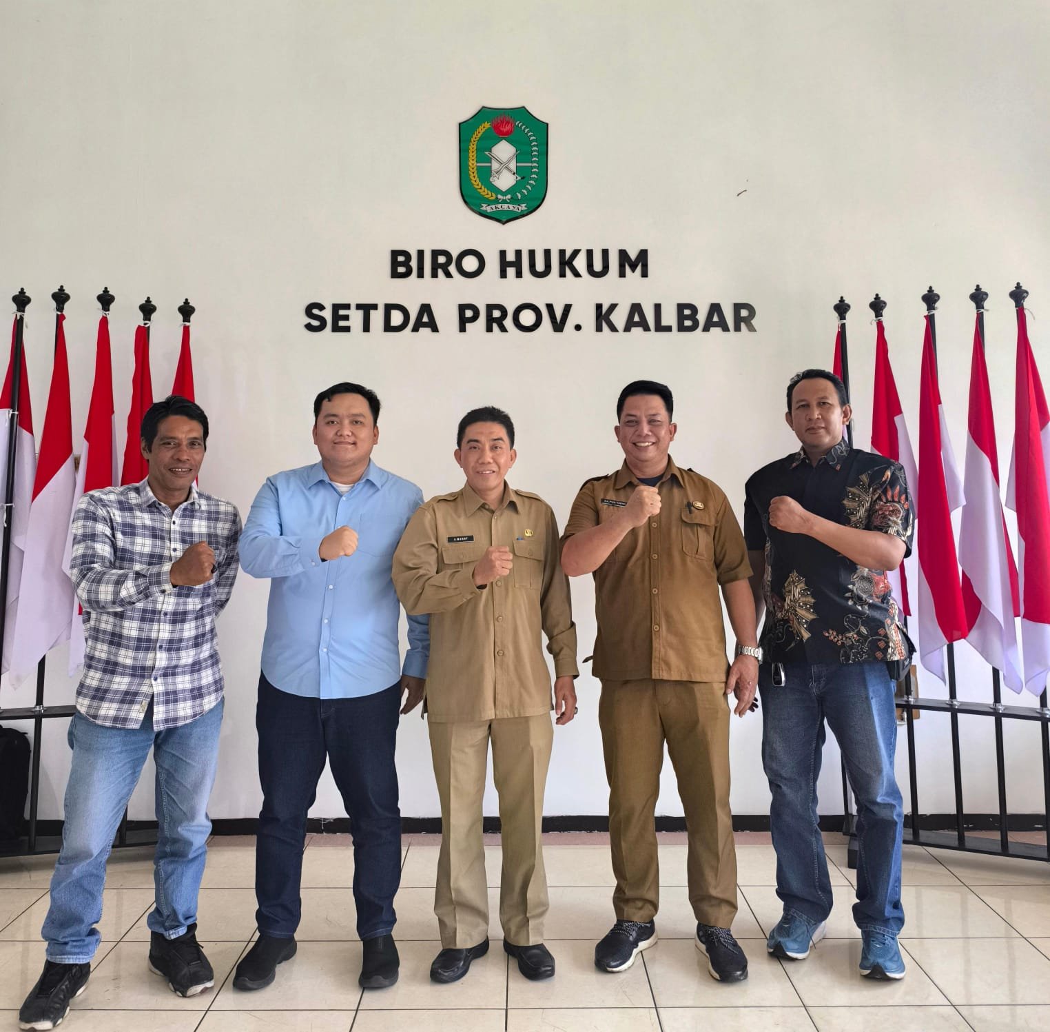 Biro Hukum Setda Provinsi Kalbar Terima Silaturahmi Journalist Collaboration Forum