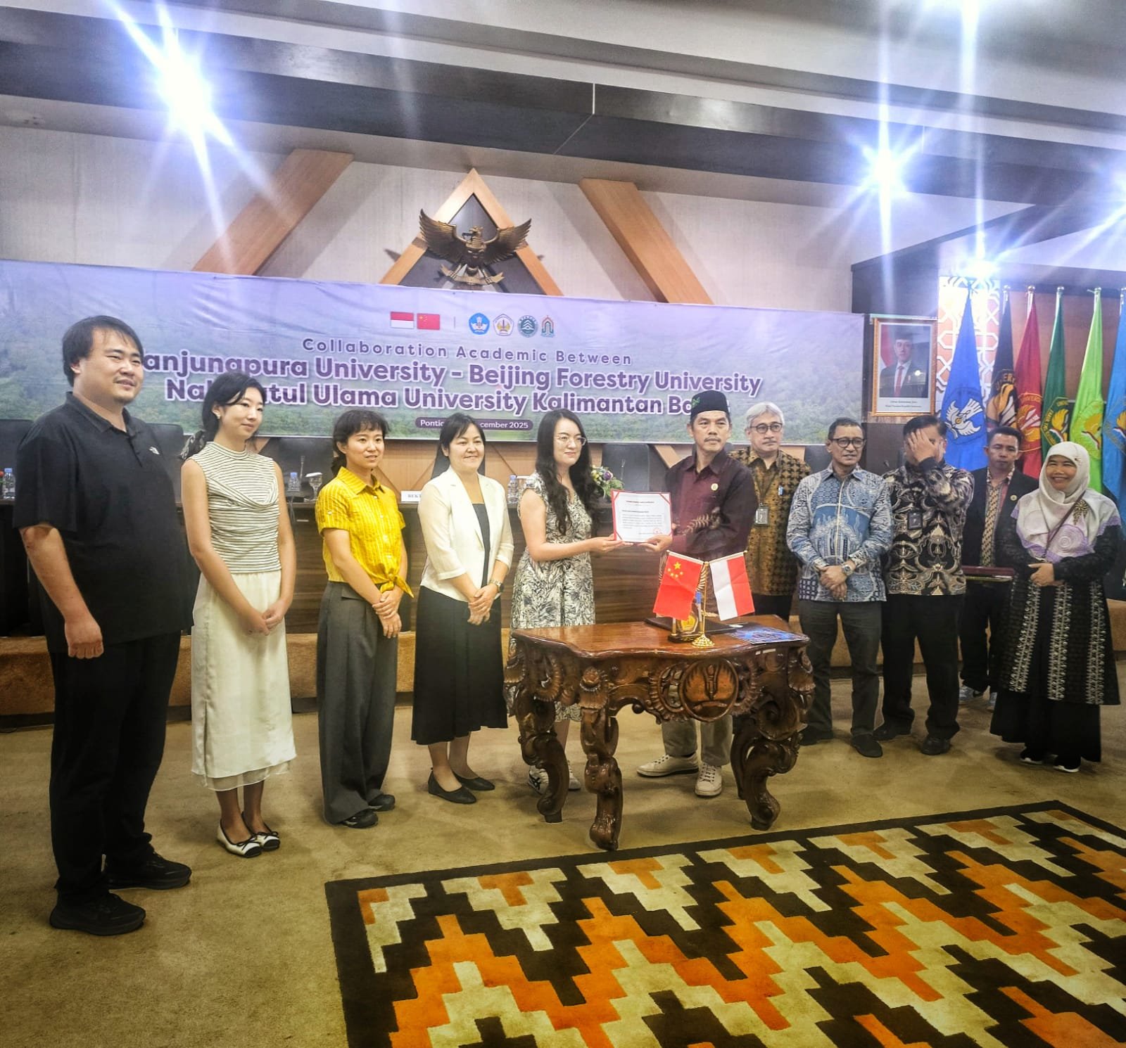 BFU China MoU dengan Fahutan Untan dan UNU Kalbar