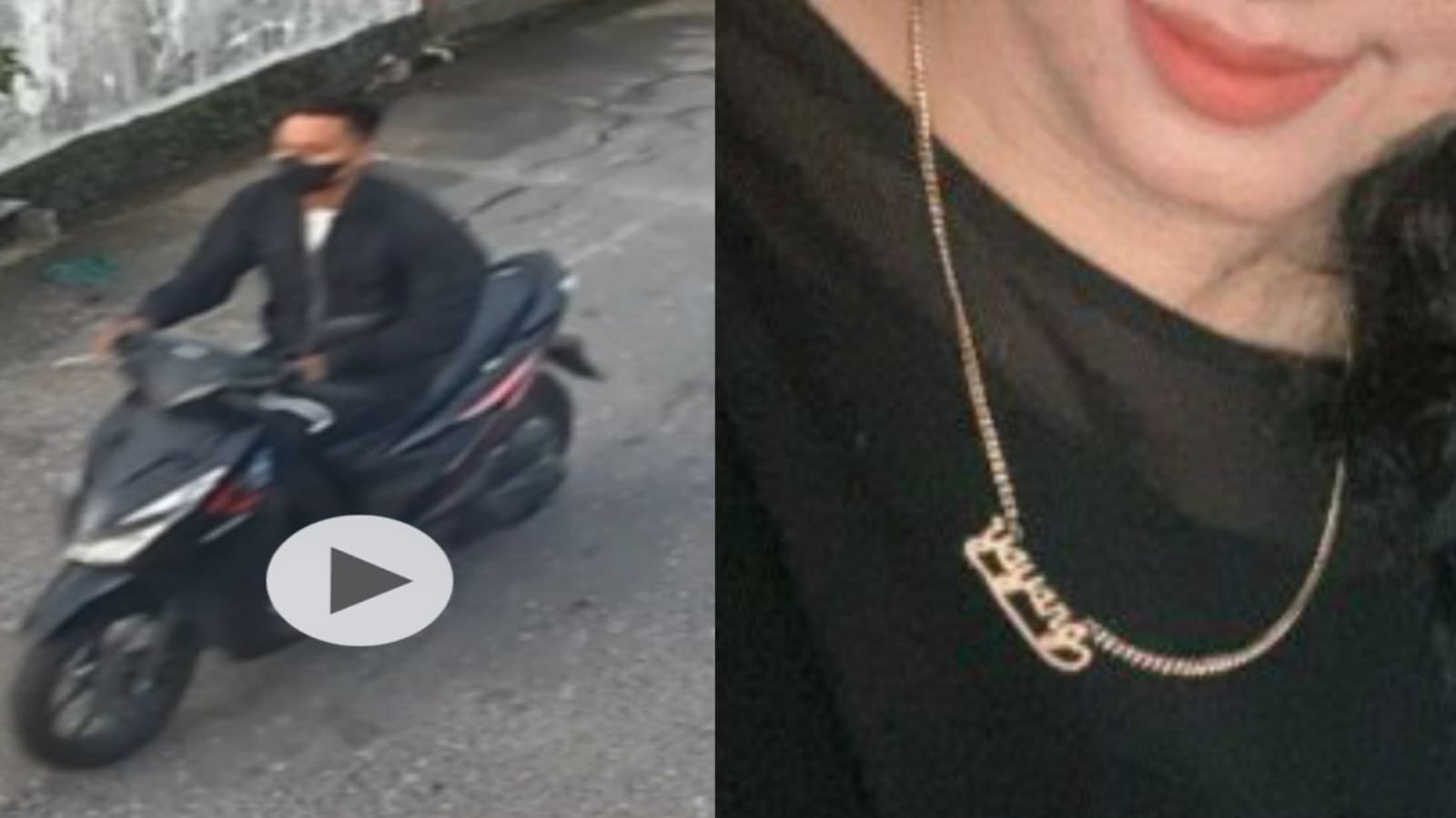 Aksi Jambret di Jalan Dr. Wahidin Pontianak Terekam CCTV