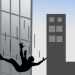 Lompat dari gedung. (Ilustrasi/Istimewa)