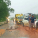 Kondisi jalan dan jembatan yang rusak. (Istimewa)