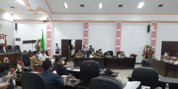 Keterangan foto: Pelaksanaan audiensi manajemen RSUD Agoesdjam bersama Pemda Ketapang yang difasilitasi DPRD, Selasa (24/08/2021). (Abdul Salim)