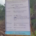 Keterangan foto: Plang proyek relokasi Puskesmas Siduk. (Kamiriluddin)