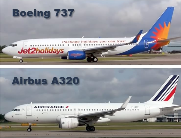 Boeing 737 dan Airbus A320. (Instimewa)